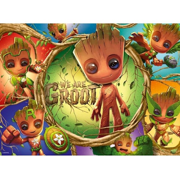 100p XXL Vi är Groot Grön