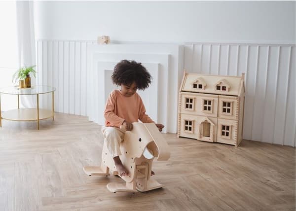 Plan Toys - Elefant til at gå - TROUSSELIER Beige
