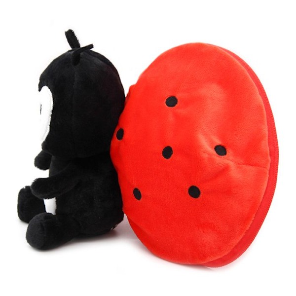 Pehmoeläin - Les Déglingos - Flipetz Leppäkerttu Tomaatti - 2 in 1 - Punainen - 18x10x17 cm Röd