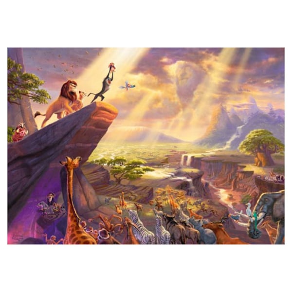Pussel 1000 bitar Disney: Lejonkungen Flerfärgad