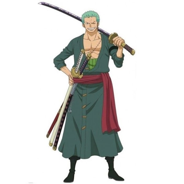 Zoro One Piece barndräkt - CHAKS - Zoro modell - Grön - Officiellt licensierad kostym Grön 9-10 år gammal