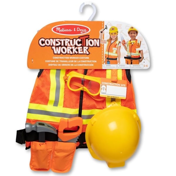 MELISSA & DOUG Byggnadsarbetarkostym - Karneval