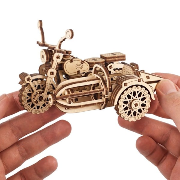 Hagridin lentävä moottoripyörä™ - Ugears - 3D puupuzzle Beige