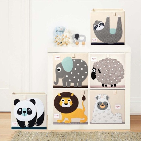Litet förvaringsmöbel för leksaker 3 SPROUTS Panda Flerfärgad
