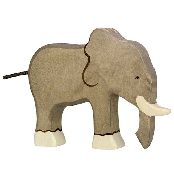 Figuriini - HOLZTIGER - 80147 - Puuelementti - Käsintehty - Mitat: 19x2,8x15 cm Brunt och beige