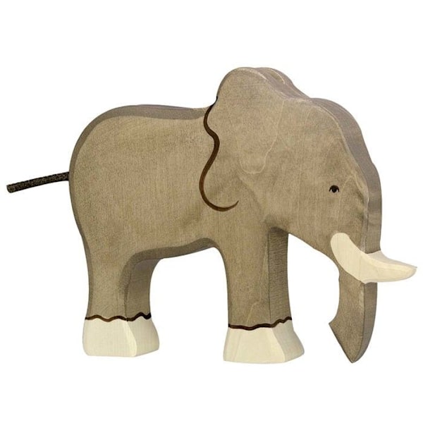 HOLZTIGER - 80147 - FIGUR - ELEFANT Brunt och beige