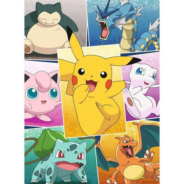 Pussel med 250 bitar: Typer av Pokémon