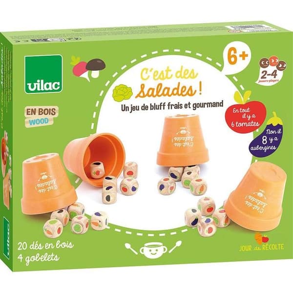 Vilac - Bluffspel Det är sallader Grön