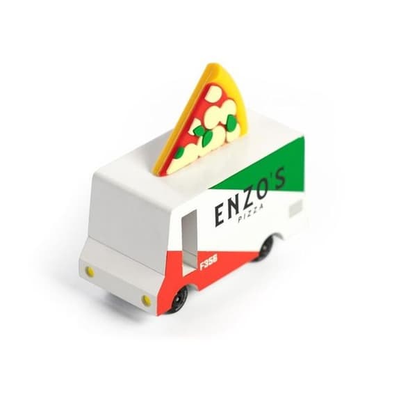 Candylab Toys - Pizza Van - DAM Röd