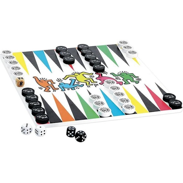 Vilac - Backgammon Checkers Keith Haring Vit