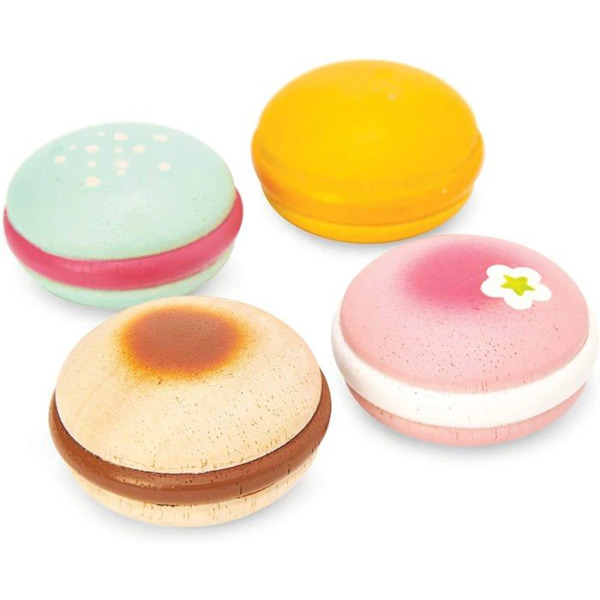 4 puisen macaronin setti - Le Toy Van - Mixed - Lapset - Beige Flerfärgad