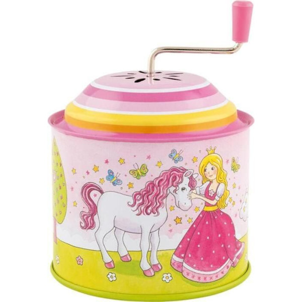 Speldosa - Goki - Princess musical mill - Twinkle melodi - Rosa färg - 7,8x7,8x10,5cm Rosa