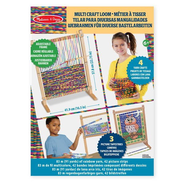 Melissa & Doug - Trävävstol Flerfärgad