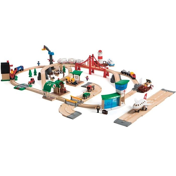 Brio World Circuit - BRIO:n upea maailma - 106 osaa - Puiset junaradat - Ravensburger - Alkaen 3 vuotta - 33766 mångfärgad