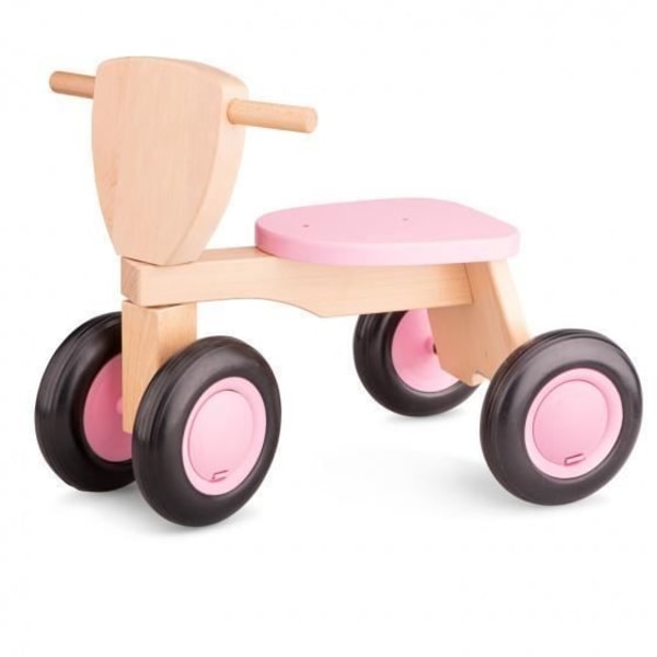 Road Star balanscykel 4 hjul 50 cm rosa trä - NYA KLASSISKA LEKSAK - Blandat - Baby - Förälders närvaro: Nej