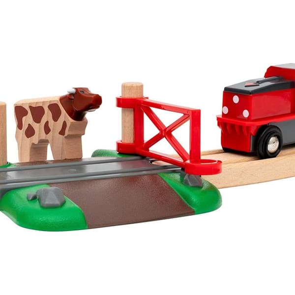 33984 Kretsen av gården och batterilok brun