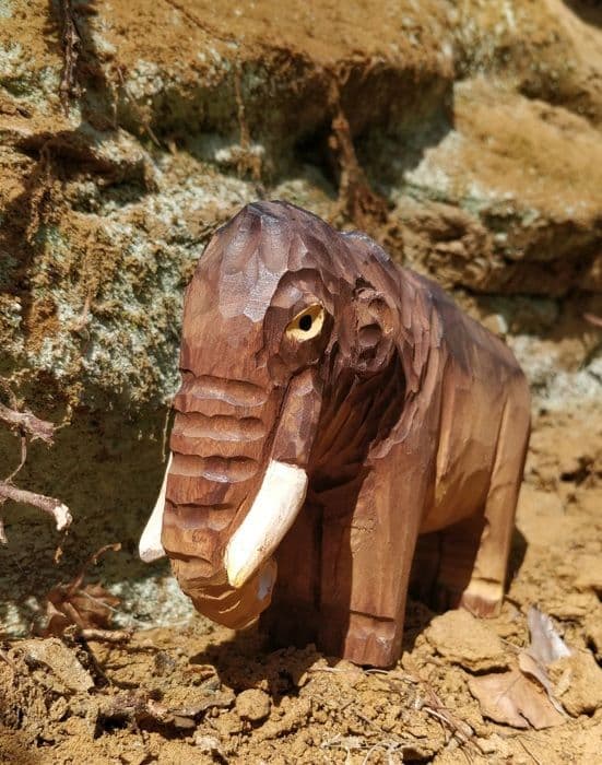 Wudimals - Figurine Mammut - K-PLAY kastanj