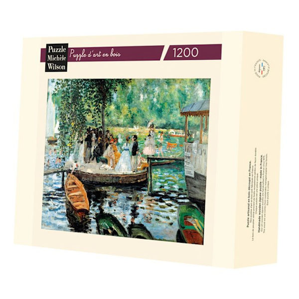 Träkonstpussel 1200 bitar Michèle Wilson - La Grenouillère - Renoir - Målningar och målningar Flerfärgad