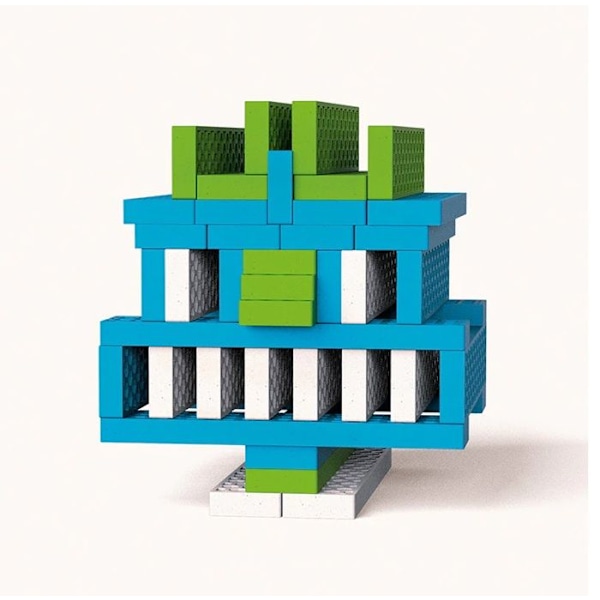 Bioblo - Bioblo Friend Ship 40 tegelstenar - HUBTOYS Blå