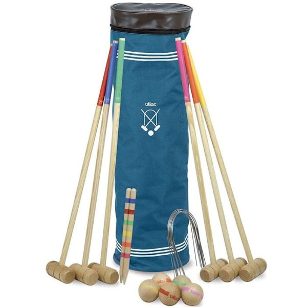 Vilac - Croquet 6 spelare Blå