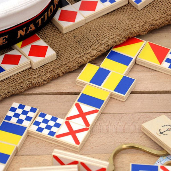 Vilac - Domino National Navy Vit