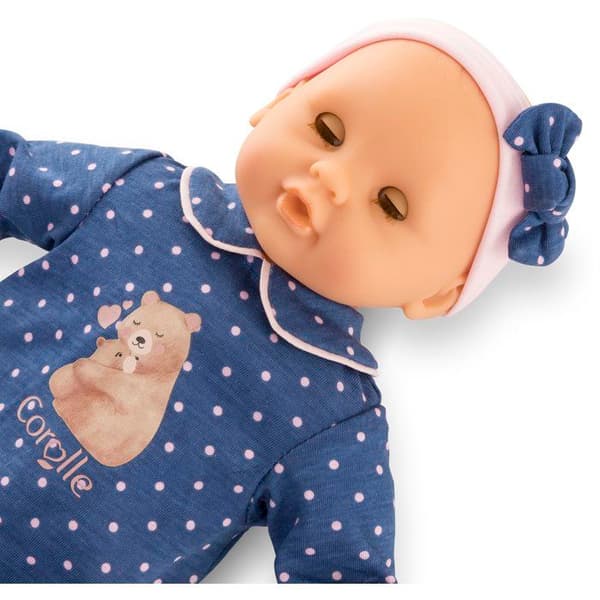 Poupon - COROLLE - Bébé Calin Capucine - Ourson - 30 cm - Fra 18 måneder Blå