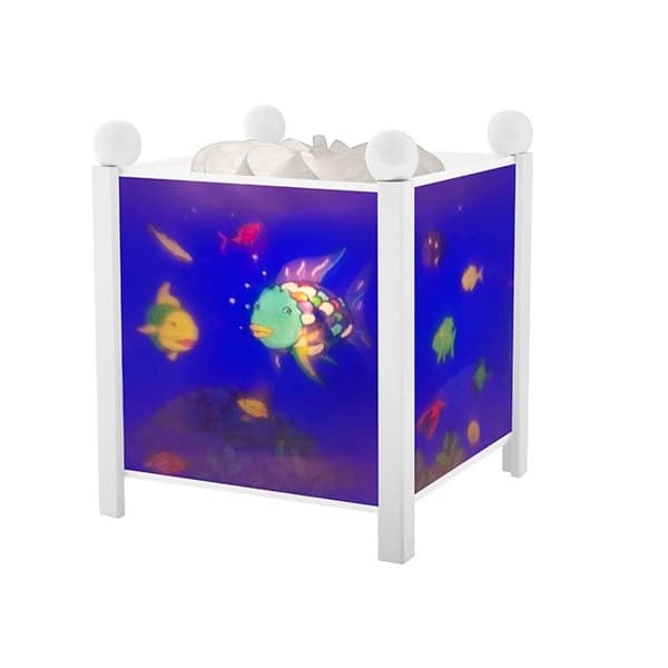 Rainbow Fish Magic Lantern Night Light - BYXA - Vit - Elektrisk - 16x16cm Vit