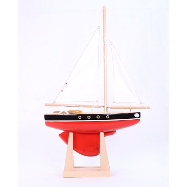 Maison Tirot - Segelbåt Le Tirot röd 30cm - TIROT Röd