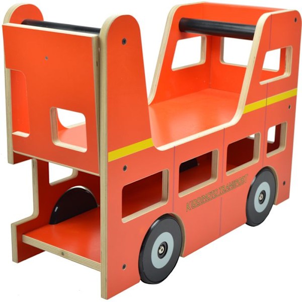 Kiddimoto - Londonbus Porteur Röd