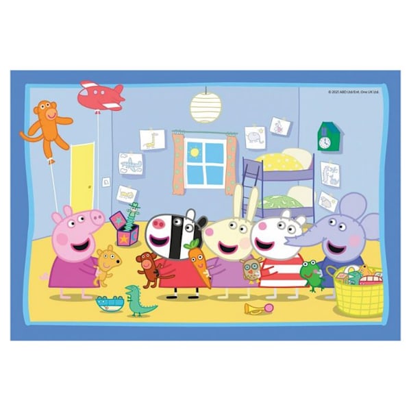 2 x 12 bitars pussel - Ravensburger - The Adventures of Peppa Pig - Flerfärgad - Barn - 3 år Flerfärgad