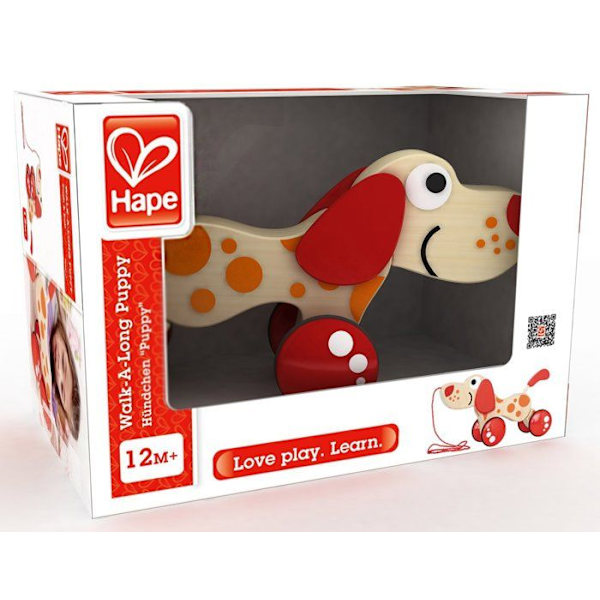 Kävelevä pentu - Hape - Pentu - Punainen - Beige - Ulkona Röd