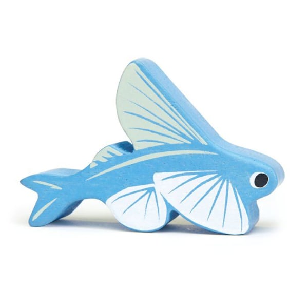 Tender Leaf Toys - Trä Flygfisk - DAM Blå