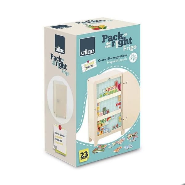 Vilac - Træ logikspil Le Frigo Beige