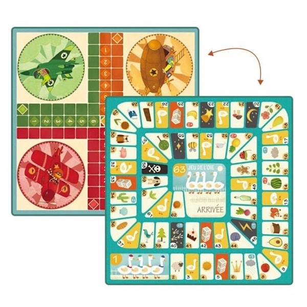 Mideer - Ludo Trip - Gås och små hästar spel - ASA LEKSAKER Flerfärgad