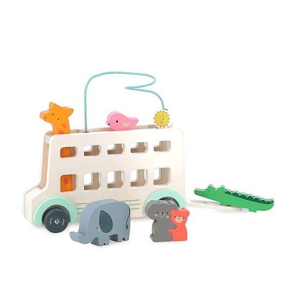 Puuauto - Vilac - Bus'animo Sarah Betz - Beige - Kehityslelu - 12 kuukautta ja yli Beige