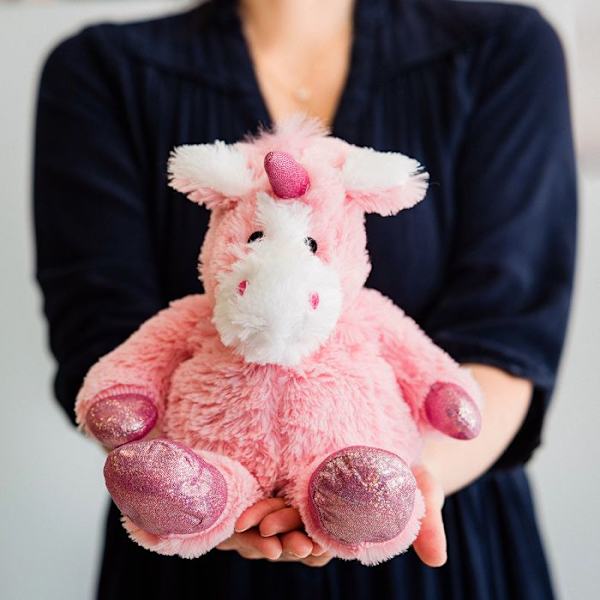 Soframar Mysig varmvattenflaska Unicorn Plysch Rosa