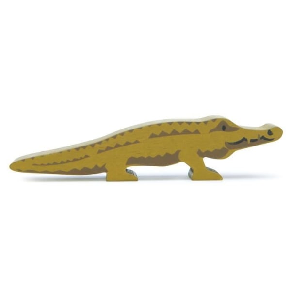 Träfigur - Tender Leaf Toys - Krokodil - Grön - Blandat - från 3 år och uppåt