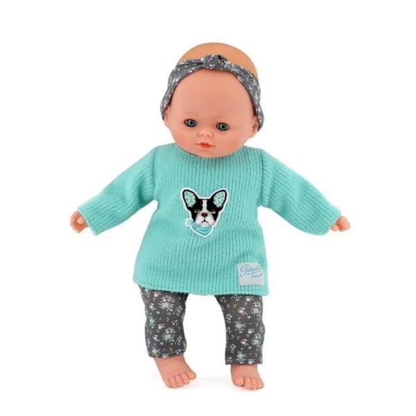 Mjuk Petit-Câlin docka 36 cm - PETITCOLLIN - Gipsy - Grön - Blandad - Passar barn från 18 månader