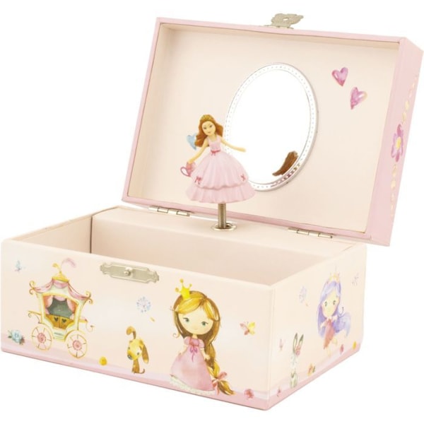 Musikalisk smyckeskrin - Ulysses - Little Princess - Rosa - 15x10x8 cm - Från 3 år Rosa