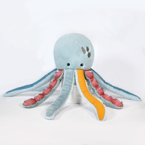 Histoire d'Ours - Meduusipehmo - DOUDOU ET COMPAGNIE Blå