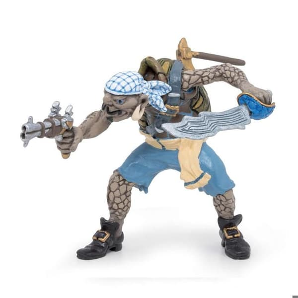 Figurine pirat mutant sköldpadda Multifarvet