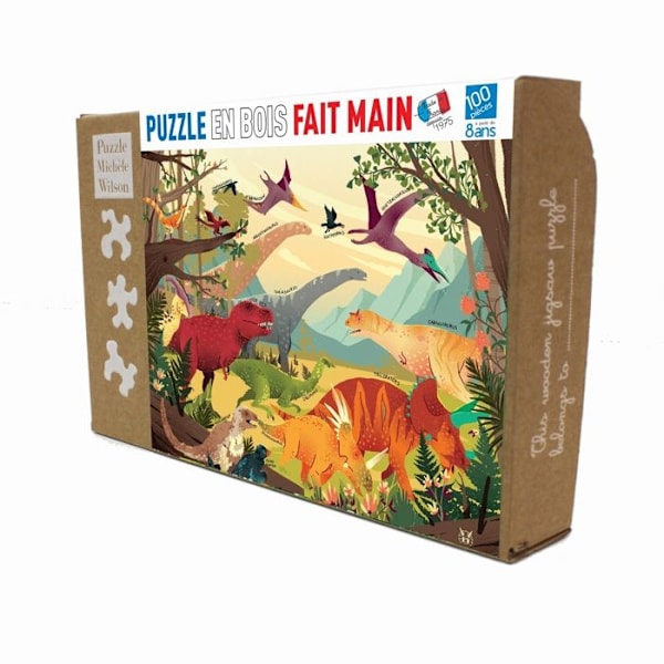 Puzzle Michele Wilson - 100 palan puzzle puu JURASSISET - Monivärinen Flerfärgad