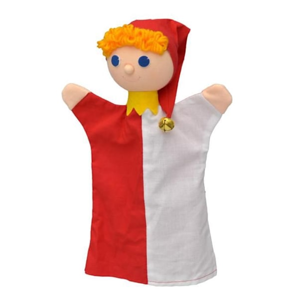 Mú - Red Jester Puppet - MORAVSKA USTREDNA BRNO Röd