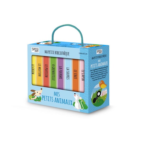 Barnboksset - Sassi - Mitt Lilla Bibliotek - 8 böcker - Ekologisk - Flerfärgad Flerfärgad