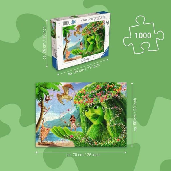 Puslespil - RAVENSBURGER - Vaiana - 1000 brikker - Karton - Afslapning og ro Vit