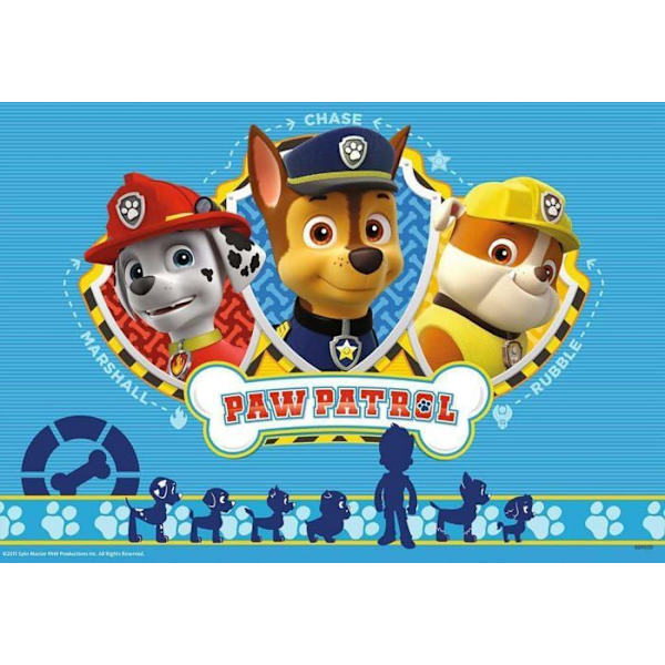 Paw Patrol Pussel 2x12 bitar - Ravensburger - För barn från 3 år och uppåt Flerfärgad