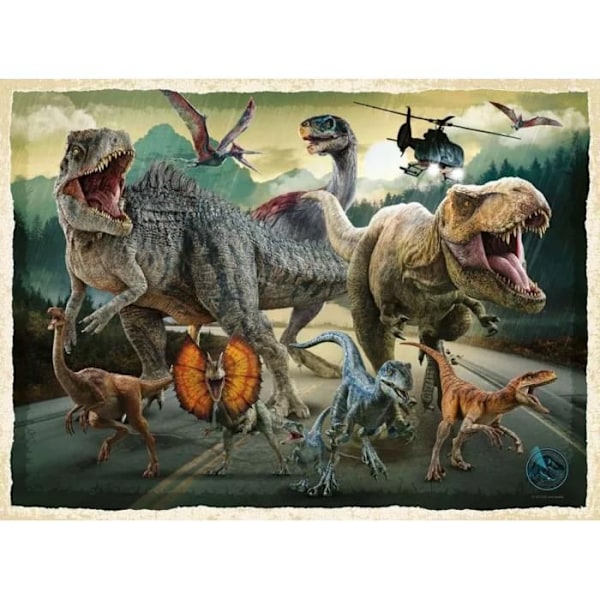 Pussel 200 bitar XXL: Jurassic Worlds univers