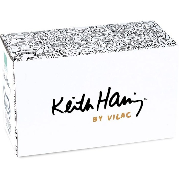 Vilac - Keith Haring spargris Vit och svart
