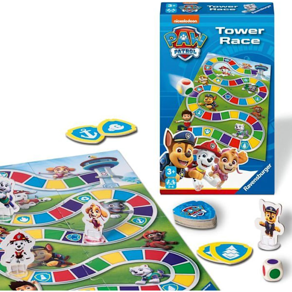 Ravensburger - Mini spel - Paw Patrol Tornet Race Blå