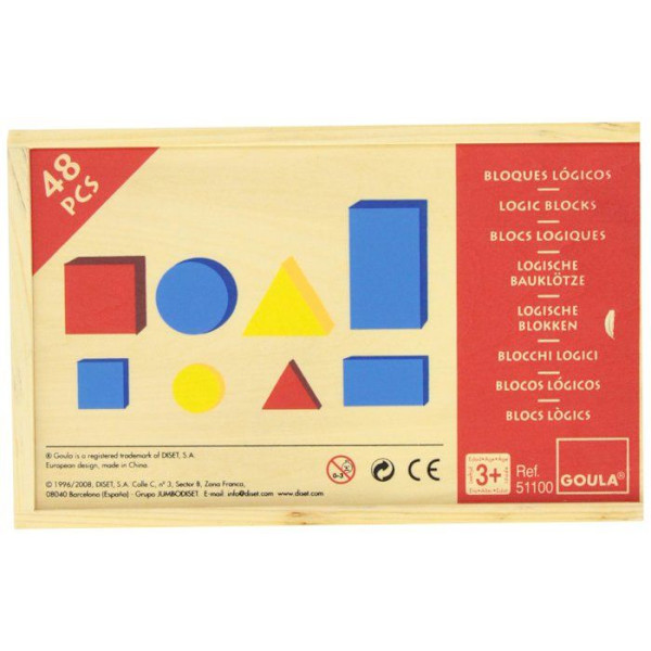 Lärspel - GOULA - Logikblock 1 - Upptäckt av logiska och matematiska samband Flerfärgad
